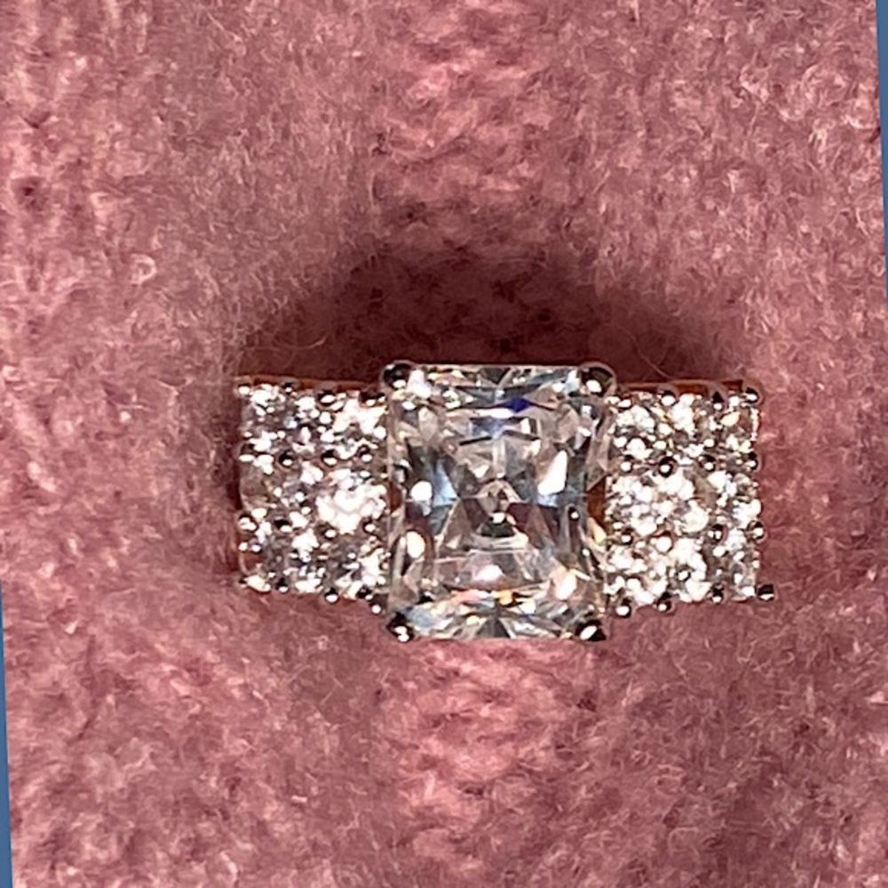 Simulated Diamond Engagement / Cocktail Ring